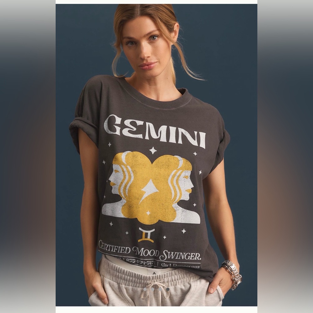Girl Dangerous Zodiac Graphic Tee - GEMINI